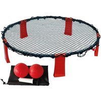 Carromco Spiel, Spikeball, Trampolin-Tennis, Bounce Ball, Spike Action Ball Spielset Abschlagball mit 2 Bällen, Pumpe, Tasche von Carromco