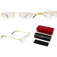 Cartier Sonnenbrille CARTIER CT0092O Gold Piccadilly Brillengestell Brille Sonnenbrille Sun von Cartier