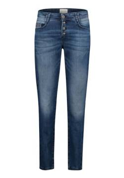 Cartoon Damen Boyfriend-Hose mit Reißverschluss Blue Used Denim,36 von Cartoon