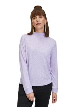 Cartoon Damen Langarm-Shirt mit Kragen Light Purple Melange,44 von Cartoon