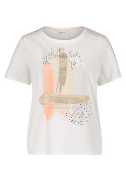 Cartoon Damen Printshirt mit Rundhalsausschnitt Patch Cream/Gold,44 von Cartoon