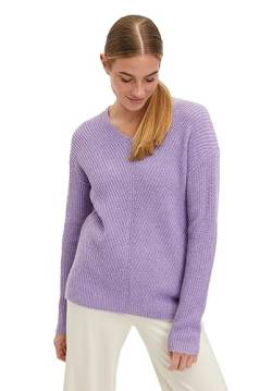 Cartoon Damen Strickpullover mit V-Ausschnitt Lilac Melange,38 von Cartoon