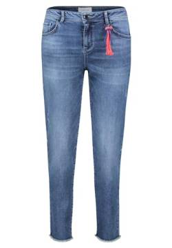 Cartoon Damen Used Look-Jeans mit verkürztem Bein Blue Used Denim,40 von Cartoon