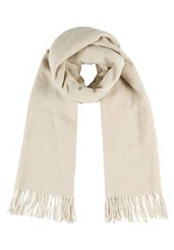 Cartoon Damen Winterschal mit Fransen Beige/Cream,ACC von Cartoon