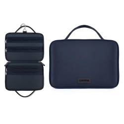 Carttiya Kulturbeutel für Damen und Herren, Kulturtasche zum Aufhängen, wasserdichte Kosmetiktasche für Reise, BT03-Navy Blue von Carttiya