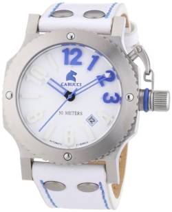 Carucci Watches Herren-Armbanduhr XL Analog Automatik Leder CA2210SL-BL von Carucci Watches
