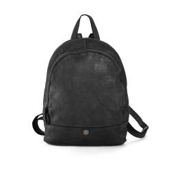 Cas8 LOTTA Lederrucksack für Damen, Rucksack aus weichem Echtleder mit top Verarbeitungsqualität, eleganter Damenrucksack mit geräumigem Hauptfach, Daypack für Alltag, Freizeit & Business in graphite von Cas8