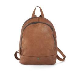 Cas8 LOTTA Lederrucksack für Damen, Rucksack aus weichem Echtleder mit top Verarbeitungsqualität, eleganter Damenrucksack mit geräumigem Hauptfach, Daypack für Alltag, Freizeit & Business in cognac von Cas8