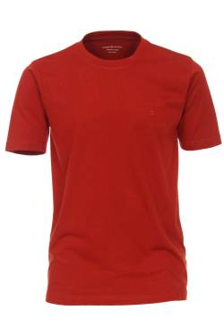 Casa Moda Casual Casual Fit T-Shirt Rundhals rot, Einfarbig von Casa Moda