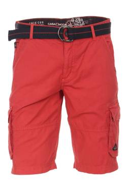 Casa Moda Casual Fit Cargo Shorts rot, Einfarbig von Casa Moda