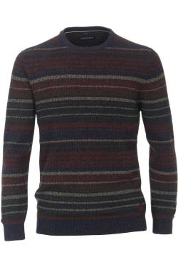 Casa Moda Casual Fit Pullover blau/rot, Gestreift von Casa Moda