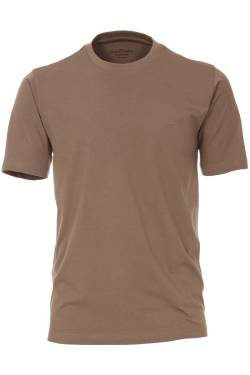 Casa Moda Casual Fit T-Shirt Rundhals schlamm, Einfarbig von Casa Moda