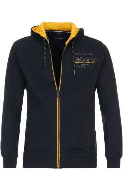 Casa Moda Casual Regular Fit Sweatjacke mit Kapuze navy, Einfarbig von Casa Moda