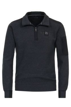 Casa Moda Casual Regular Fit Troyer navy, Einfarbig von Casa Moda