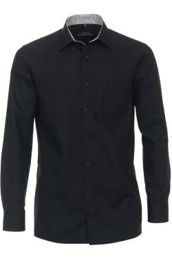 Casa Moda Comfort Fit Hemd schwarz, Einfarbig von Casa Moda
