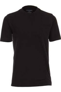 Casa Moda T-Shirt Rundhals schwarz, Einfarbig von Casa Moda