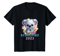 Kinder Schulkind T-Shirt 2023 Mädchen Koala - Einschulung Geschenk T-Shirt von CasaBena T-Shirt Schulanfang Koala