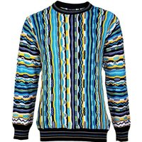 Cascallo Strickpullover Remo - Gestrickter Luxus Designer Rundhals-Pullover Regular Fit (1-tlg) 3D Optik von Cascallo