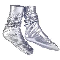 Casecover Holographic Socken Socken Shiny Metallic Farbe Mode Mädchen Socken 1 Paar Für Männer Frauen von Casecover