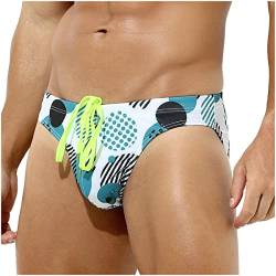 Casey Kevin Badehose Herren Eng Kurz Badeshorts mit Tunnelzug Schwimmhose Badeslip Jungen Schwimmwear Schulschwimmen von Casey Kevin