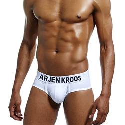 Casey Kevin Herren Slips Baumwolle Unterwäsche Low Rise Unterstützung Brief Elastischer Bund Slips Unterhose geeignet für Sport, Reisen, 1/3/6er-Pack von Casey Kevin