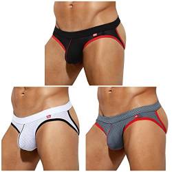 Casey Kevin Jockstrap Herren Tanga Strings Männer Atmungsaktiv Sportunterwäsche 3D Bulge Pouch Athletic Unterwäsche Thong von Casey Kevin