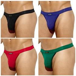 Casey Kevin String Tanga Herren Sexy T-Back Thong Spitze Männer Low Rise Unterwäsche G-String Bequem und Atmungsaktiv von Casey Kevin