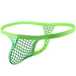 Casey Kevin Tanga String Herren Netz Transparent Thong Mesh Sexy Low Rise Unterwäsche Mini Bikini Brief Slips T-Back Thong von Casey Kevin