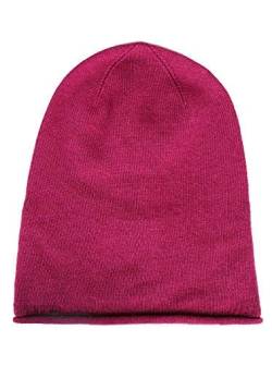 Cashmere Dreams Slouch-Beanie-Mütze mit Kaschmir - Hochwertige Strickmütze für Damen Mädchen Jungen - Hat - Unisex - One Size - warm und weich im Sommer Herbst und Winter Zwillingsherz von Cashmere Dreams