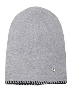 Zwillingsherz Slouch-Beanie-Mütze mit Kaschmir - Hochwertige Strickmütze für Damen - Herz - Häkel-Rand - One Size - warm und weich im Sommer Herbst und Winter von Cashmere Dreams