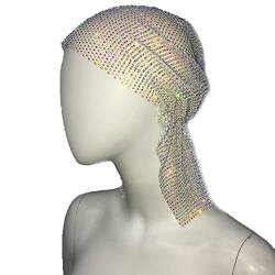 -kopfschal Bling Hollow Kopfschmuck Mode Fishnet Headscarf Hip Hop Turban Hut Haarzubehör Für Frauen von Casiler