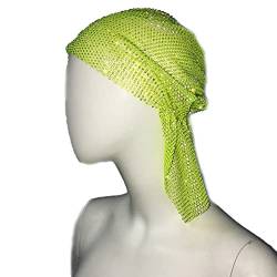 -kopfschal Bling Hollow Kopfschmuck Mode Fishnet Headscarf Hip Hop Turban Hut Haarzubehör Für Frauen von Casiler