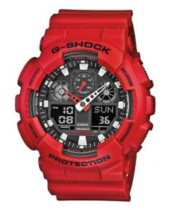 Casio G-Shock Herren Harz Uhrenarmband GA-100B-4AER von Casio G-Shock