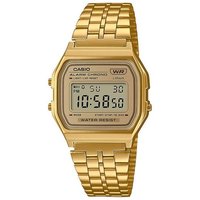 CASIO Chronograph Casio Unisex Uhr A158WETG-9AEF Resin & Edelstahl gold von Casio