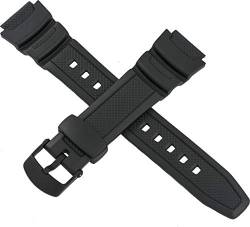 Casio 10360831 - Armband aus Harz für Herren, Schwarz (24), Riemen von Casio