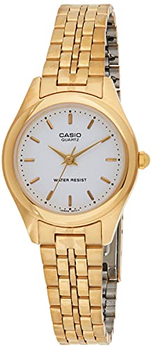 Casio 19361 LTP-1129N-7A - Damenuhr Quarz, weiß, Armband von Casio