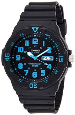 Casio Collection Herren-Armbanduhr MRW 200H 2BVEF, schwarz/Blau von Casio