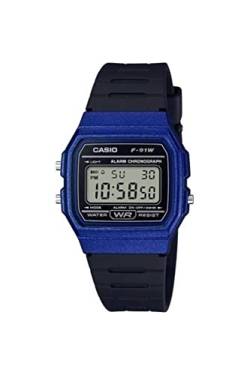 Casio Collection Unisex-Armbanduhr F-91WM-2AEF von Casio