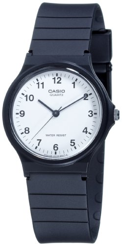 Casio Collection - Unisex-Armbanduhr mit Analog-Display und Resin-Armband - MQ-24-7BLLEG von Casio