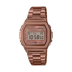 Casio Damen Digital Quarz Uhr mit Edelstahl Armband A1000RG-5EF von Casio