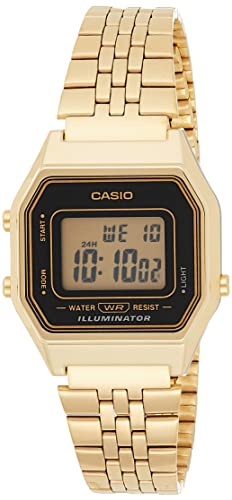 Casio Damen Digital mit Edelstahl Armbanduhr LA680WGA1D von Casio