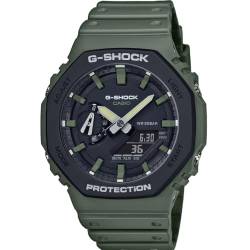 Casio Herren Analog – Digital Quarz Uhr mit Harz Armband GA-2110SU-3AER von Casio