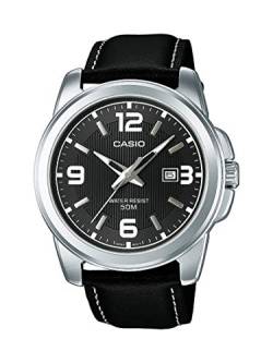 Casio Herren Analog Quarz mit Leder Armbanduhr MTP1314PL8A von Casio
