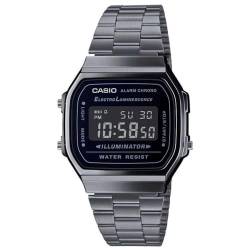 Casio Herren Digital Japanischer Quarz Uhr mit Edelstahl Armband A168WEGG-1BEF von Casio