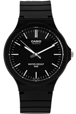 Casio Klassische Quarzuhr mit Kunstharz-Armband, schwarz, 21,45 (Modell: MW-240-1EVCF) von Casio