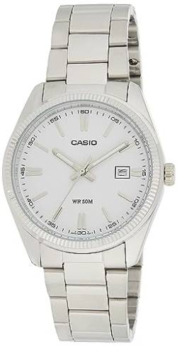 Casio MTP-1302D-7 A2VDF (A488) A488 (A488) – Armbanduhr für Herren, Armband aus Edelstahl Farbe Silber von Casio