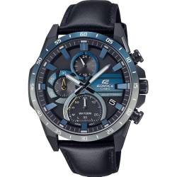 Casio Uhr EQS-940NL-1AVUEF Chrono Solar EQS-940NL-1AVUEF, Schwarz und Blau., Armband von Casio