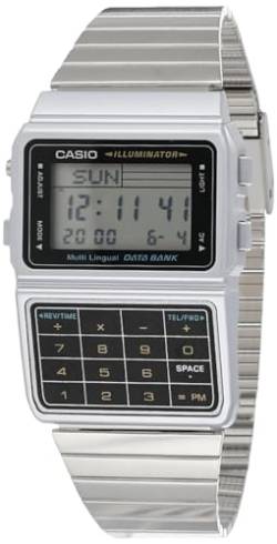 Casio Unisex-Armbanduhr Databank Digital Quarz Edelstahl DBC-611-1D von Casio