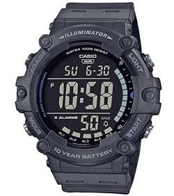 Casio Unisex-Erwachsene Digital Quartz Uhr mit Kunststoff Armband AE-1500WH-8BVEF von Casio