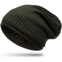 Caspar Beanie MU180 dicke warme Feinstrick Mütze Uni Gefüttert von Caspar